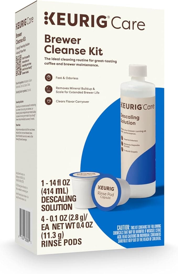 Keurig Brewer Cleanse Kit w/ Descaling Solution & Rinse Pods - $7.49