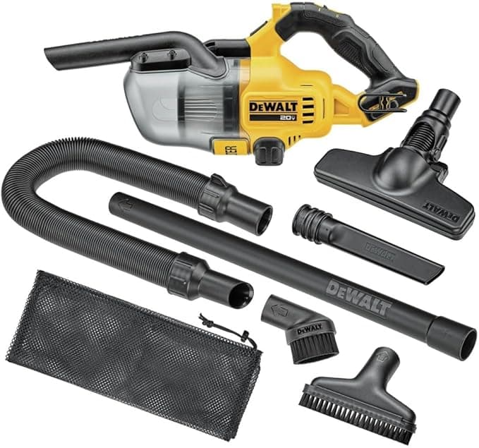 DEWALT 20V Handheld Vacuum, HEPA Filter, 6 Attachments (DCV501HB) - $109