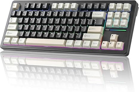 YUNZII YZ87 75% TKL Wireless Mechanical Keyboard Gasket Mount - $34.79