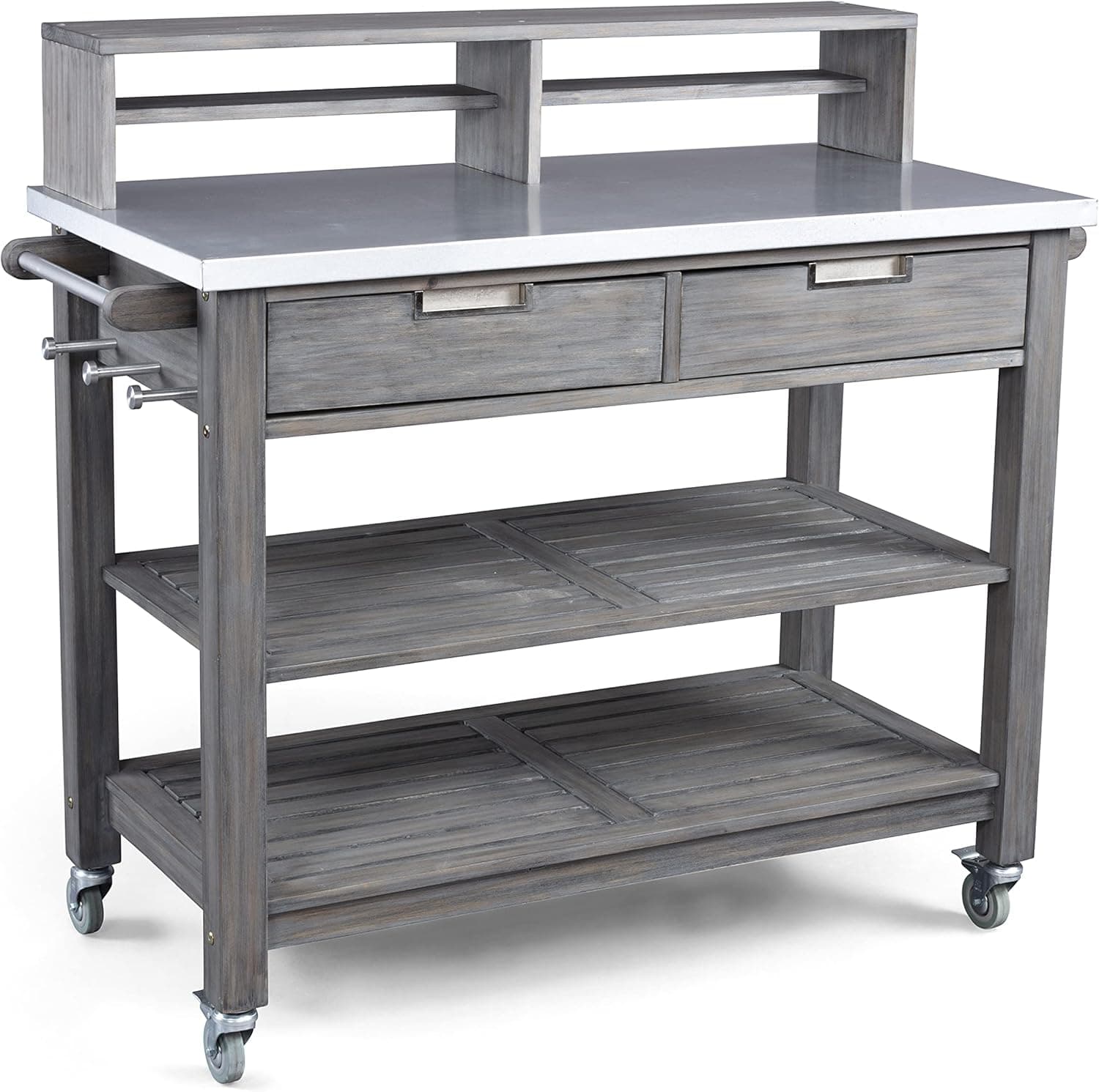 Homestyles Maho Gray Teak Potting Bench - $142.15